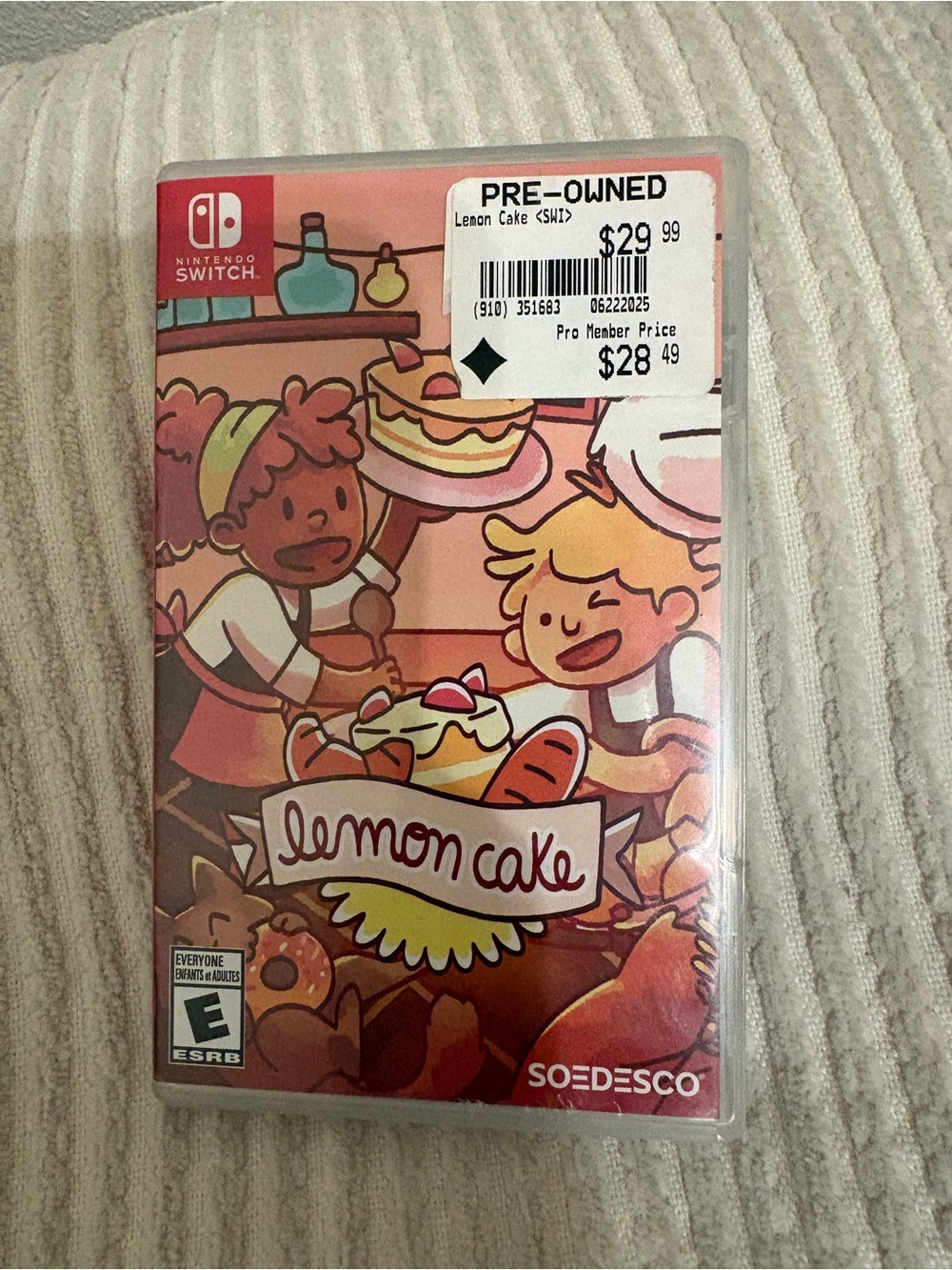 Lemon Cake Nintendo Switch Game - SOEDESCO